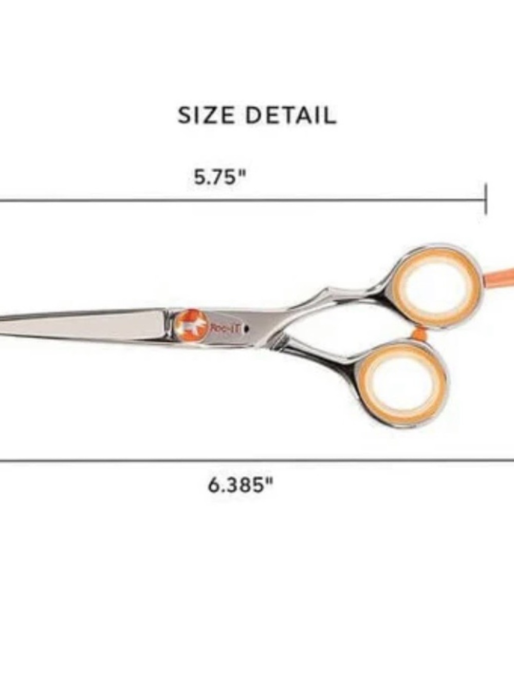 NWT Roc-it Dog 5.75" Shears - Silver with Gold Accents right handed. - Picture 3 of 6